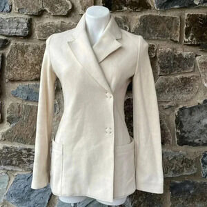 ACNE STUDIOS Ivory Slim Boil jacket size 36/S